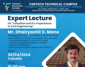 Expert Lecture on Valuation & its Importance in Civil Engineering