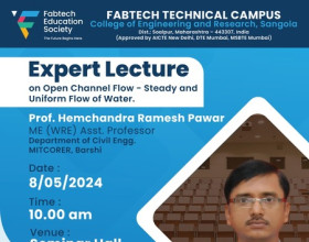 Expert Lecture on Open Channel Flow 